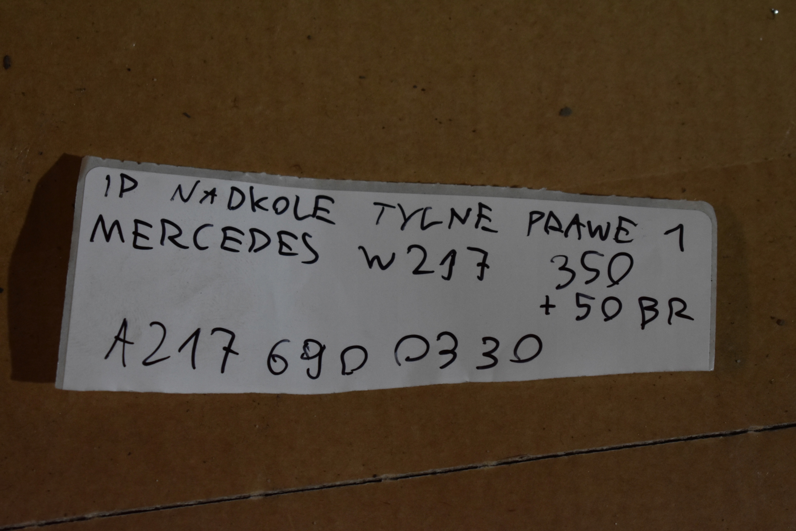 IDEALNE mudguard rear. right MERCEDES W217 1