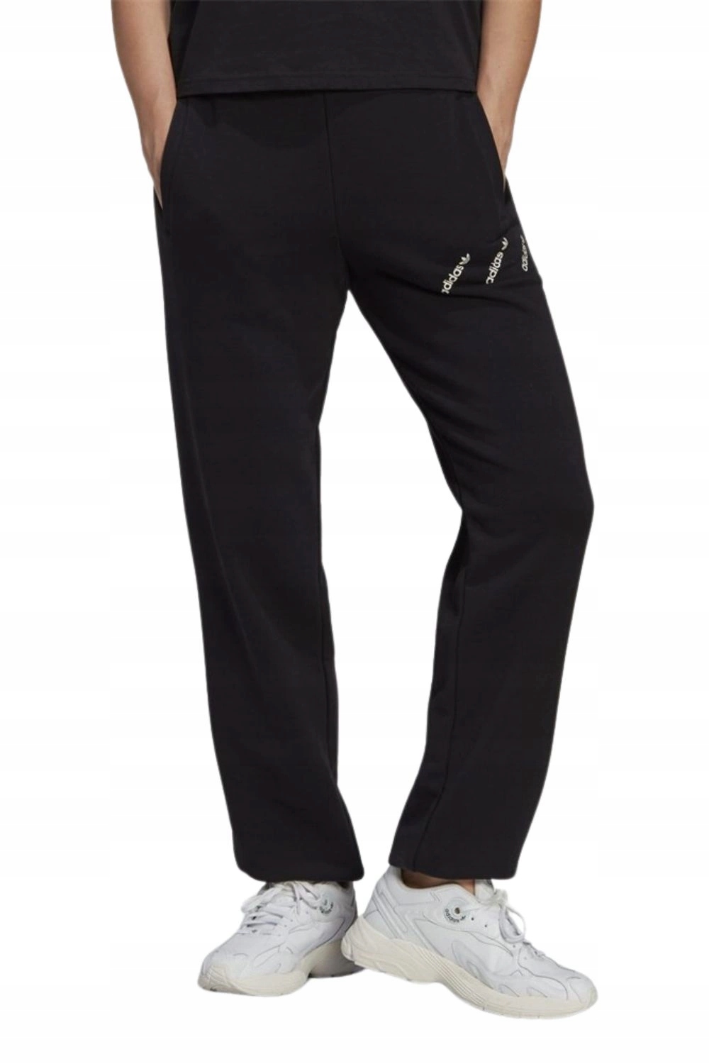 Dámské kalhoty Adidas Track Jogger černé bavlněné teplákové módní vel. L/40