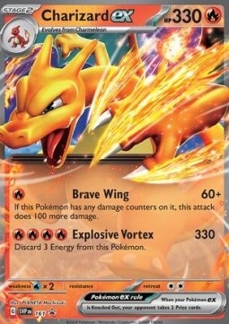 Pokemon TCG Ognisty - Charizard ex (SVP 161)