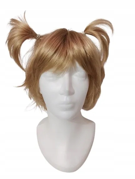 Dětská blond paruka s ofinou na mikrokůži Pusheen mono 16 – 30 cm