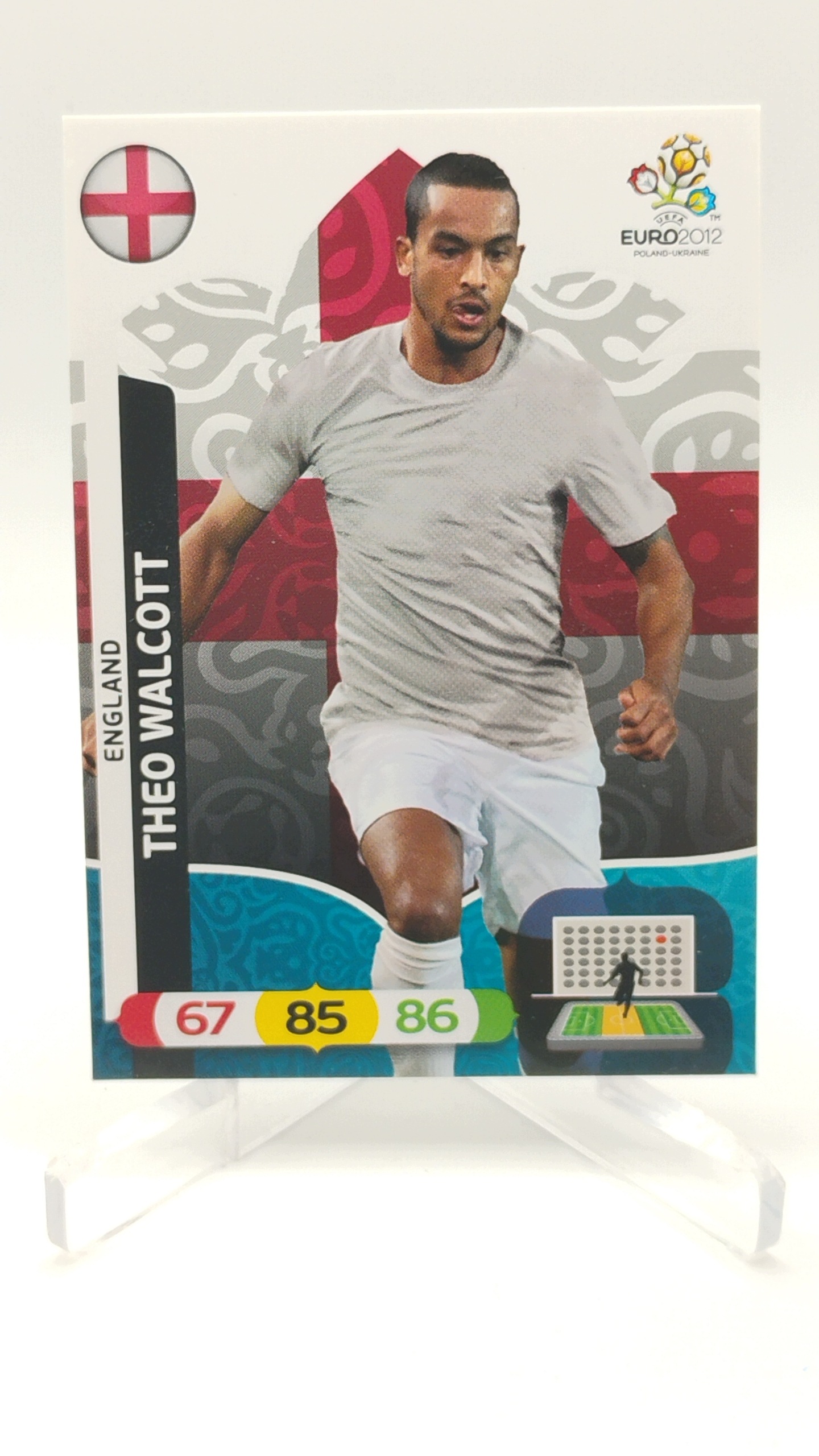 Panini Euro 2012 Base Card 55 Theo Walcott Anglia