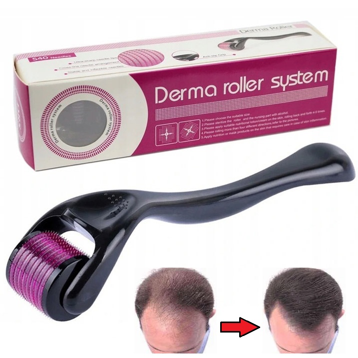 DERMA ROLLER ŁYSIENIE GĘSTA BRODA MEZOTERAPI WŁOSY Promerco