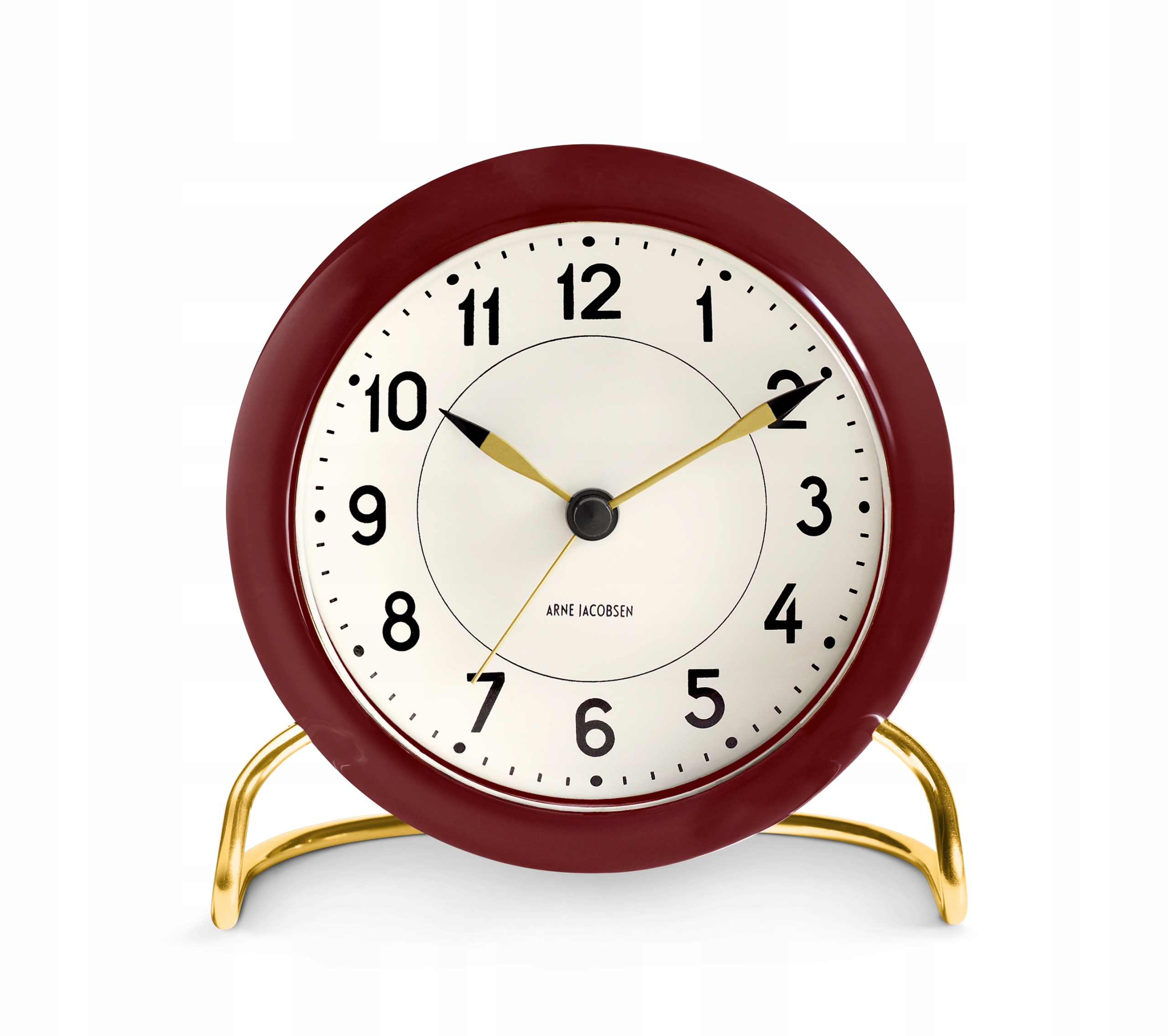 Rosendahl Arne Jacobsen Stolní hodinky Budík Station Bordový Zlatý
