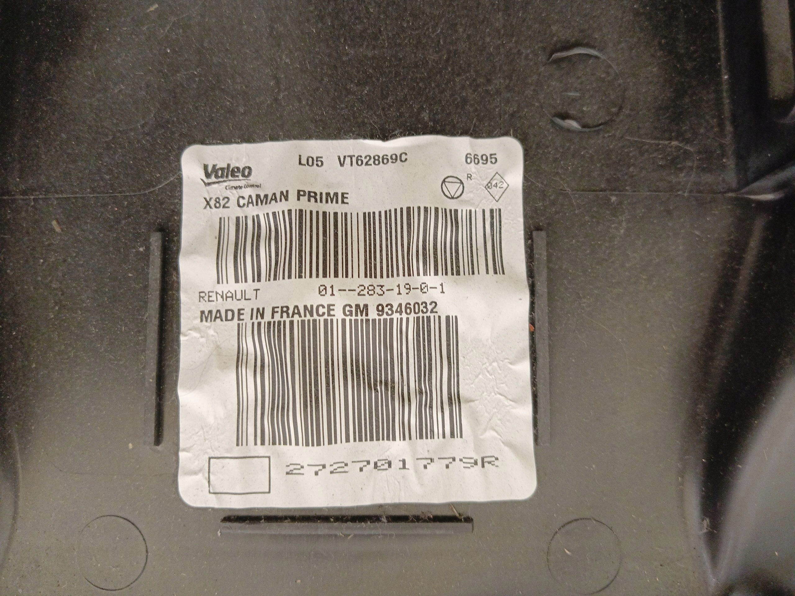 Bloc de chauffage complet Réchauffement Unite commande clima TRAFIC III VIVARO B 272701779R