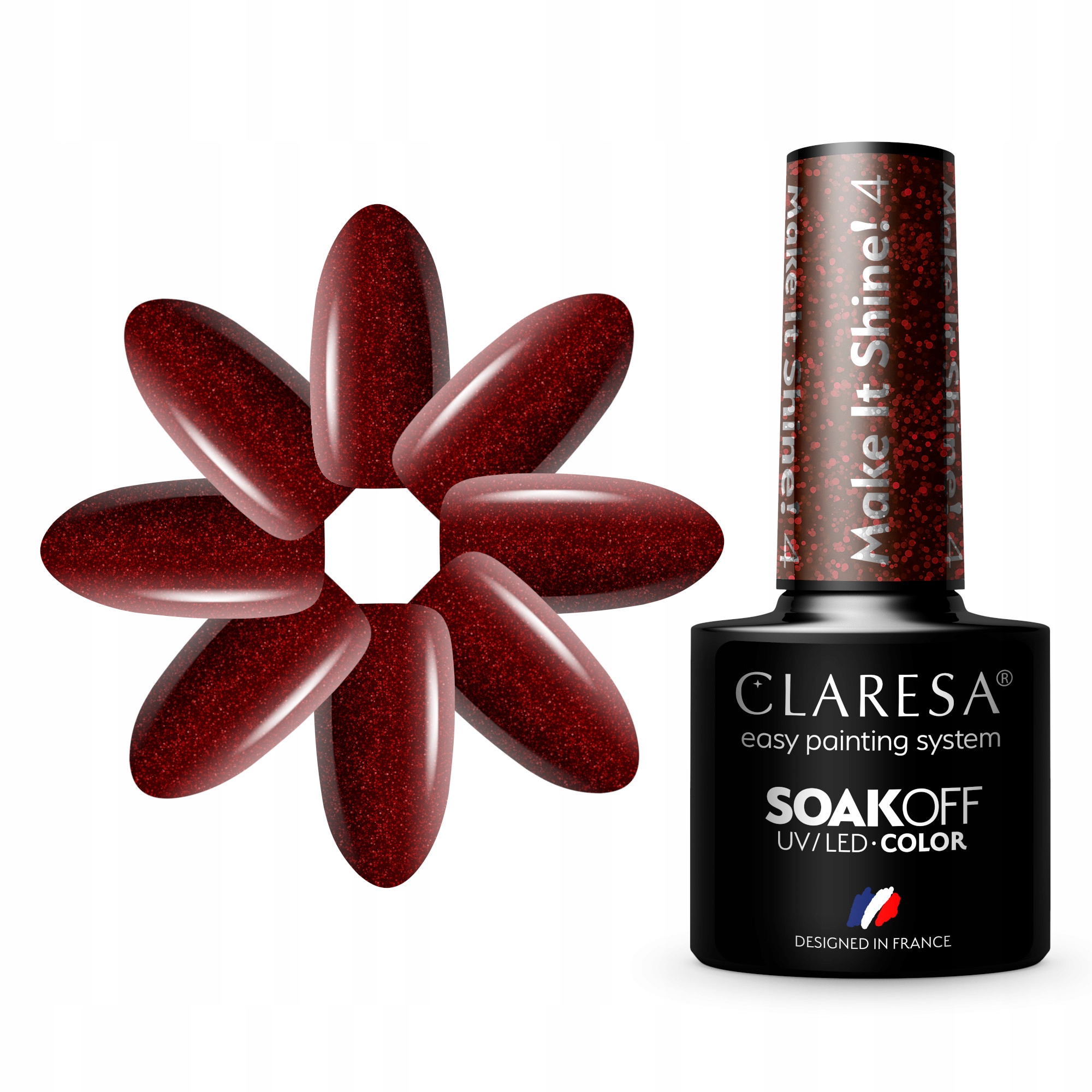 4 Make It Shine UV Nagellack 5 ml Claresa — 5