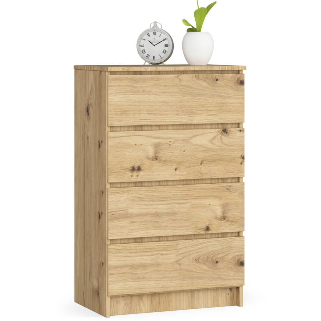 Komoda skříňka K60 4 zásuvky dub artisan Akd