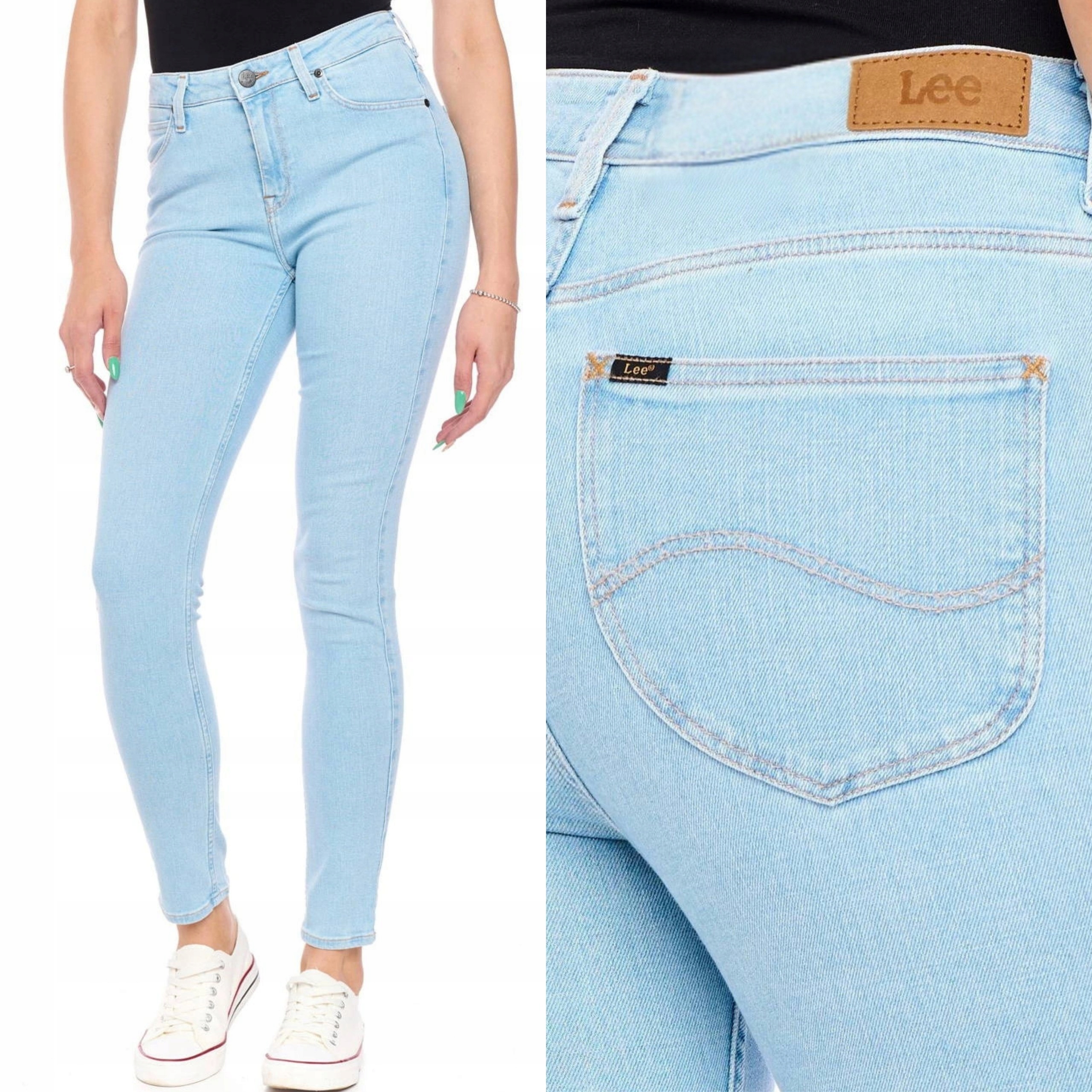 Lee kalhoty Skinny blue jeans Scarlett High W31 L33