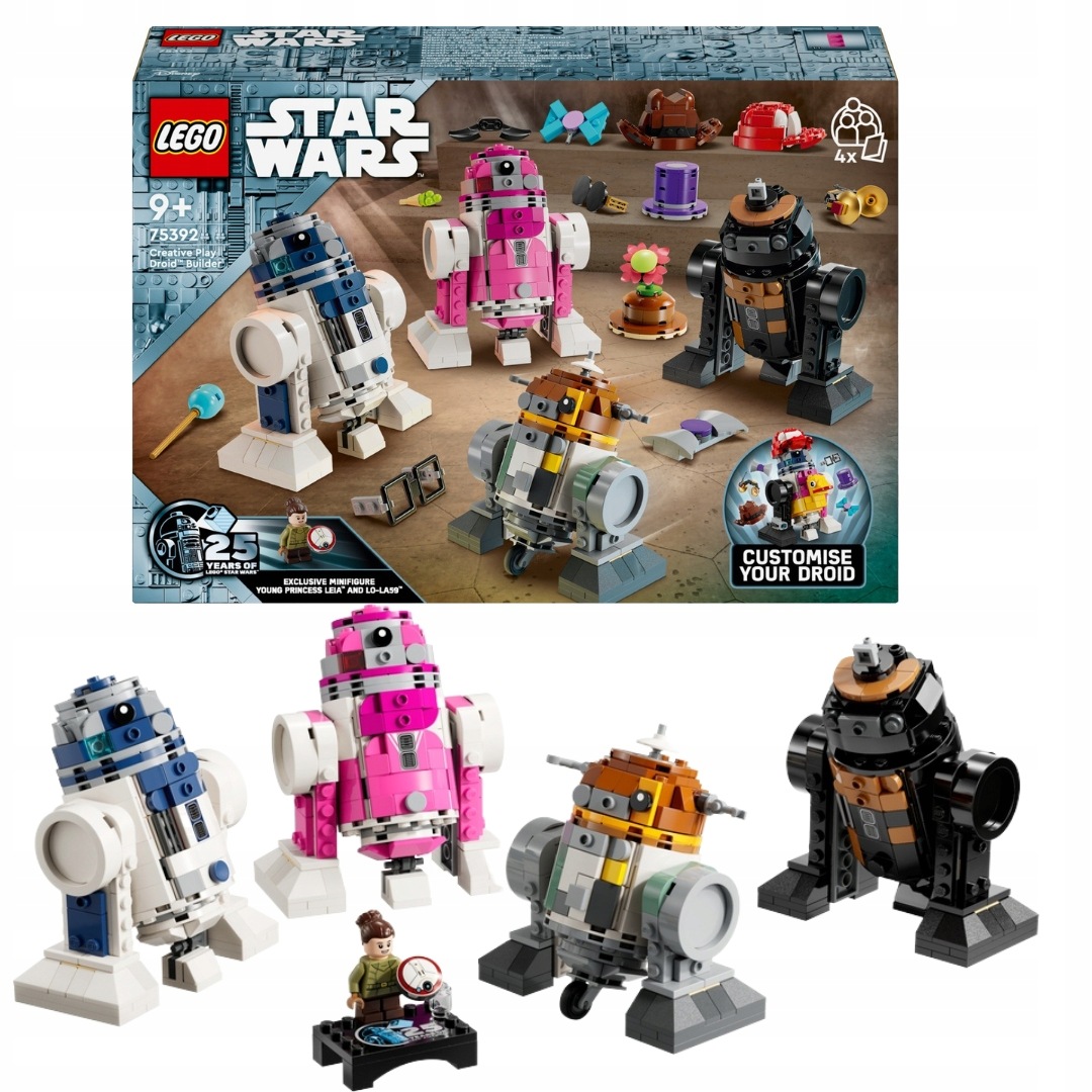 Lego Star Wars75392 Kreativní sada pro stavbu droidů R2-D2 Chopper