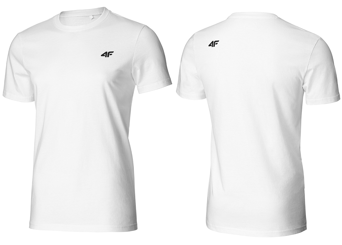

4F T-shirt Koszulka Męska TSM003 Bawełna Biała