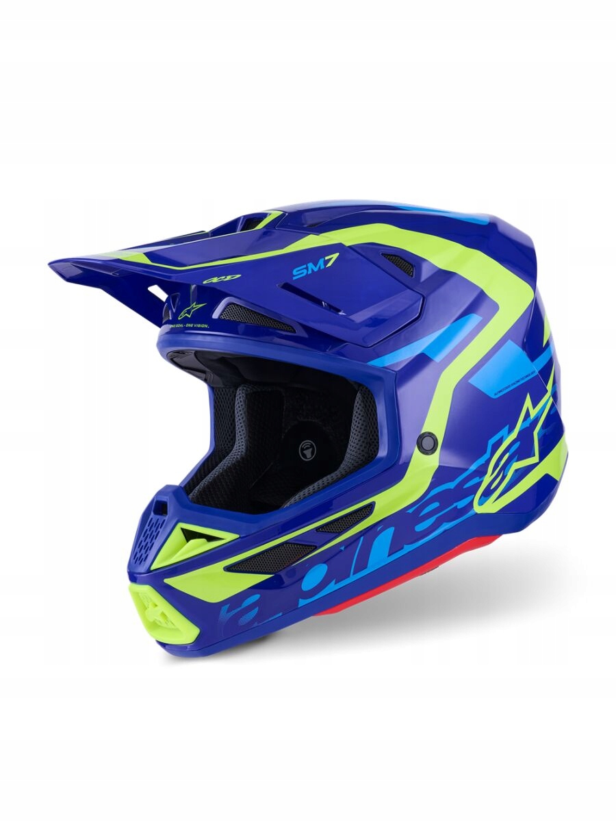 Crossová Prilba Alpinestars Supertech M7 Deed Blue/yellow L