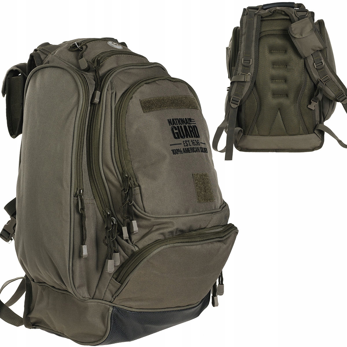 Plecak Szkolny Wojskowy Mfh National Guard Nylon 1000D 40L Zielony