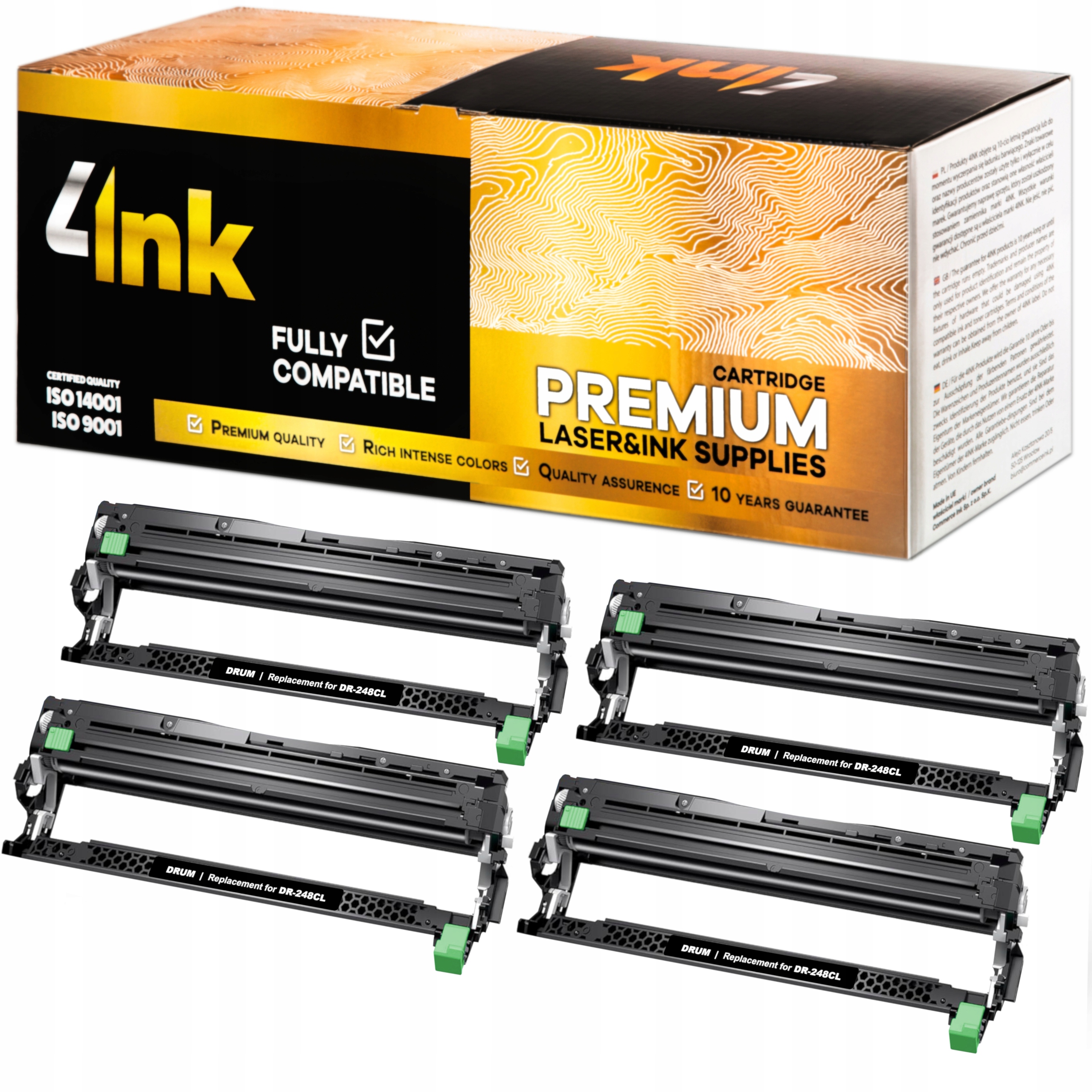 4x Buben Pro Brother DCP-L3560CDW L3520CDW HL-L8230CDW L3220CW MFC-L3740CDW