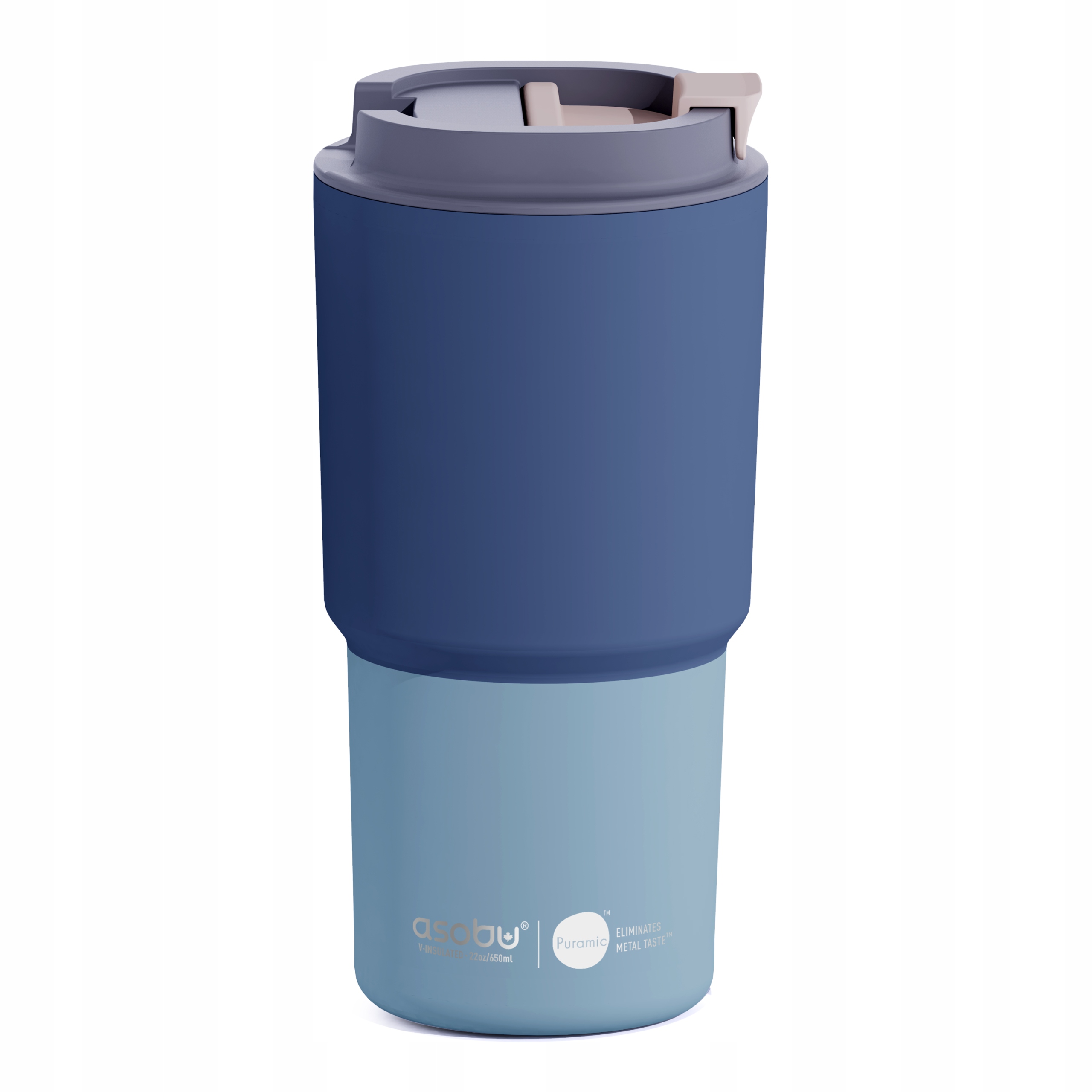 Termohrnek Asobu Pink Me Up 650 ml Blue keramický