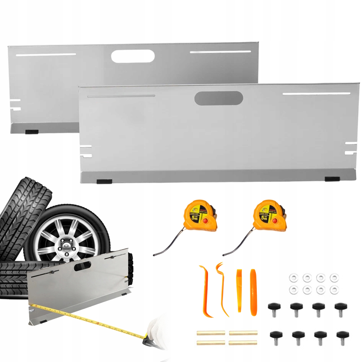 Desky Na Nastavení Kol 2 Ks Nerezová Ocel 2 M 5 M Pro Vozidlo Suv
