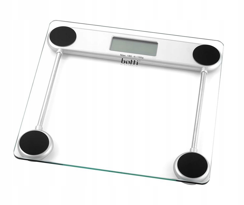 Elektronická koupelnová váha Botti Light, skleněný LCD displej do 150 kg