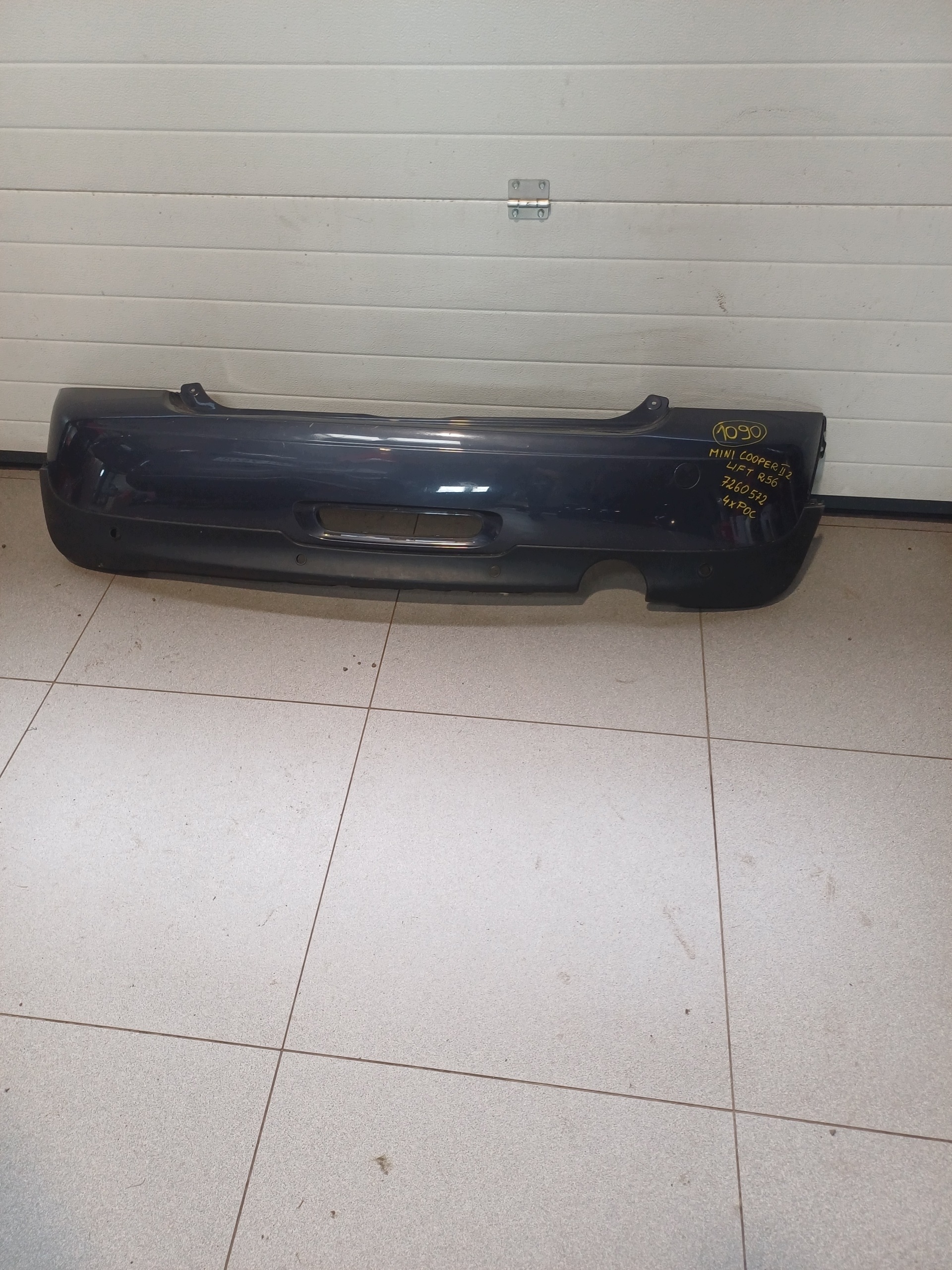 bumper rear part rear MINI COOPER II 2 LIFT R56 7260572 4 X PDC