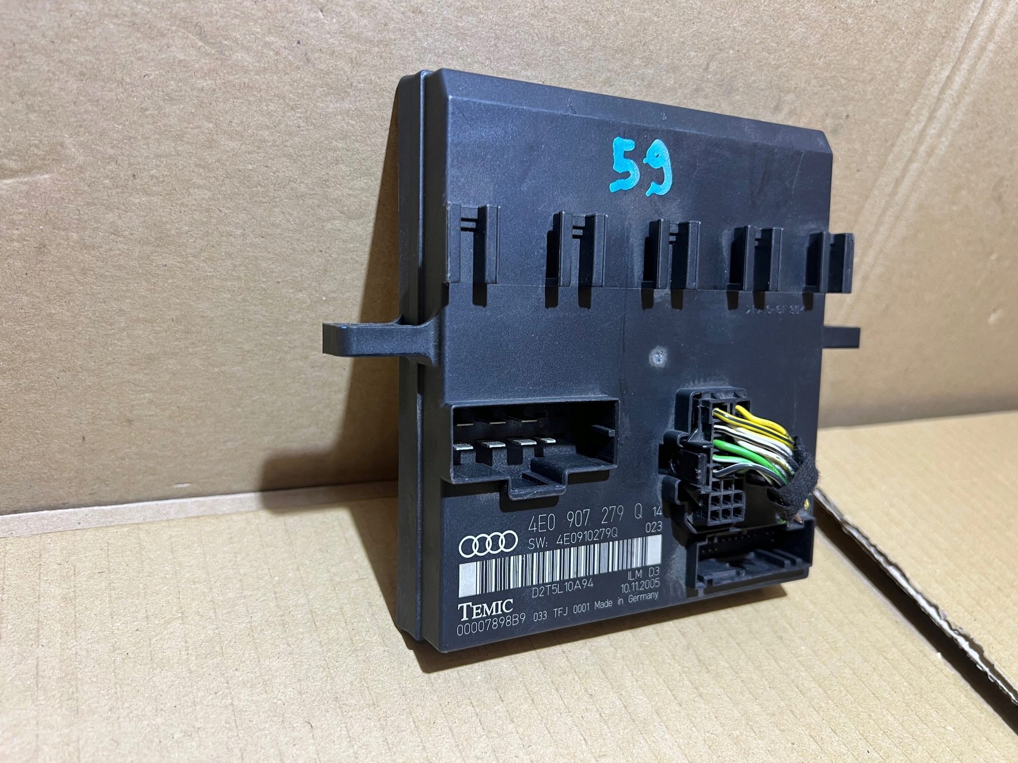 AUDI A8 D3 module control unit KOMFORTU 4E0907279Q