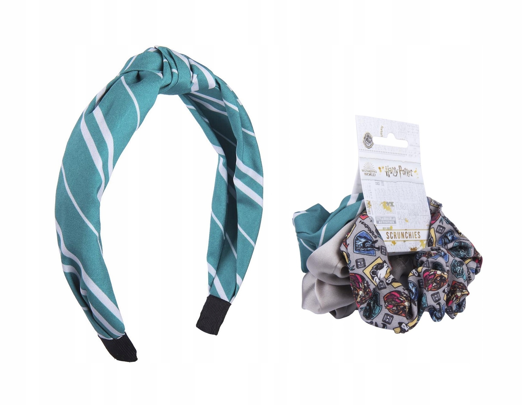 Zestaw 3 gumki scrunchie + opaska Harry Potter