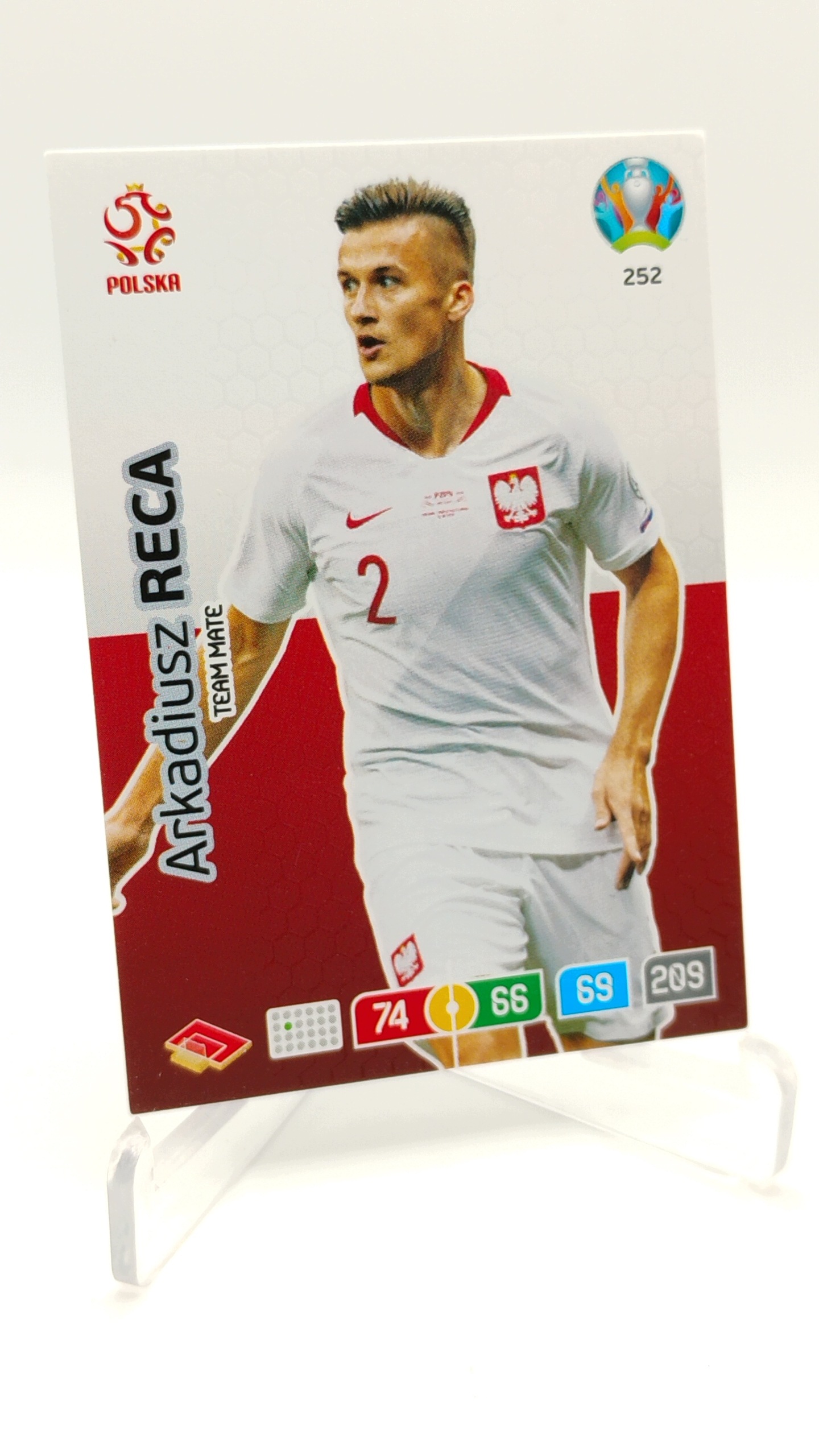Panini Euro 2020 Team Mate 252 Arkadiusz Reca Polska