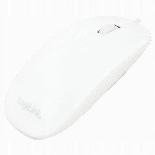 LL Mysz Usb Styl Mac Biała Płaska Myszka ID0062