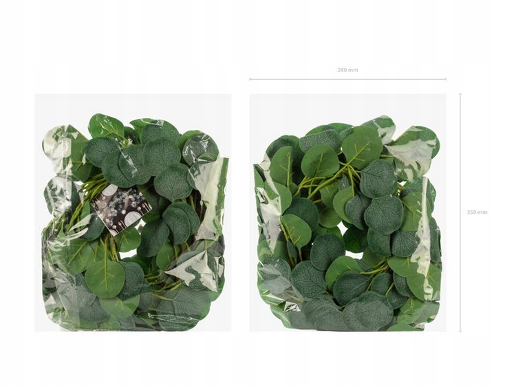 GIRLANDA LIŚCIASTA EUKALIPTUS ZIELONA KOMUNIA IHS 1,8 M Długość 180 cm