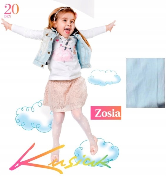 

Rajstopy Wzór 20den dziecięce 92/98 Zosia błękit