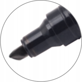 MARKER PERMANENT TAURUS ŚCIĘTY CZARNY Kod producenta TMP-02