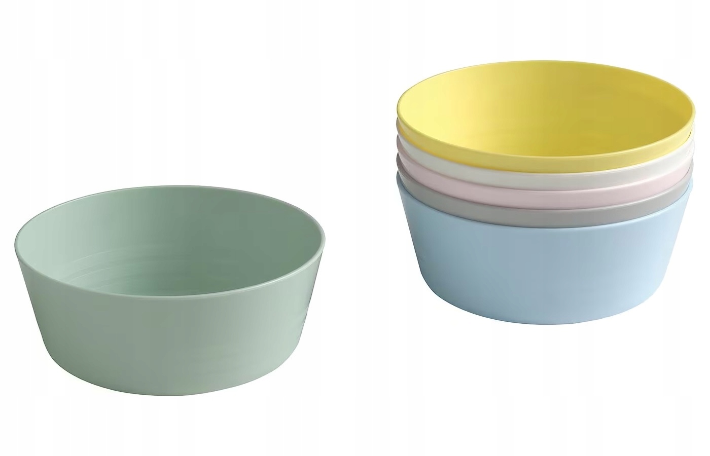 IKEA KALAS MISECZKI PLASTIKOWE 6 szt.