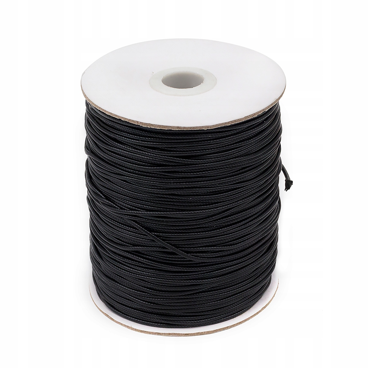 Korejská šňůra, Voskovaný Polyester, Černá, 2mm, cca 90m/cívka