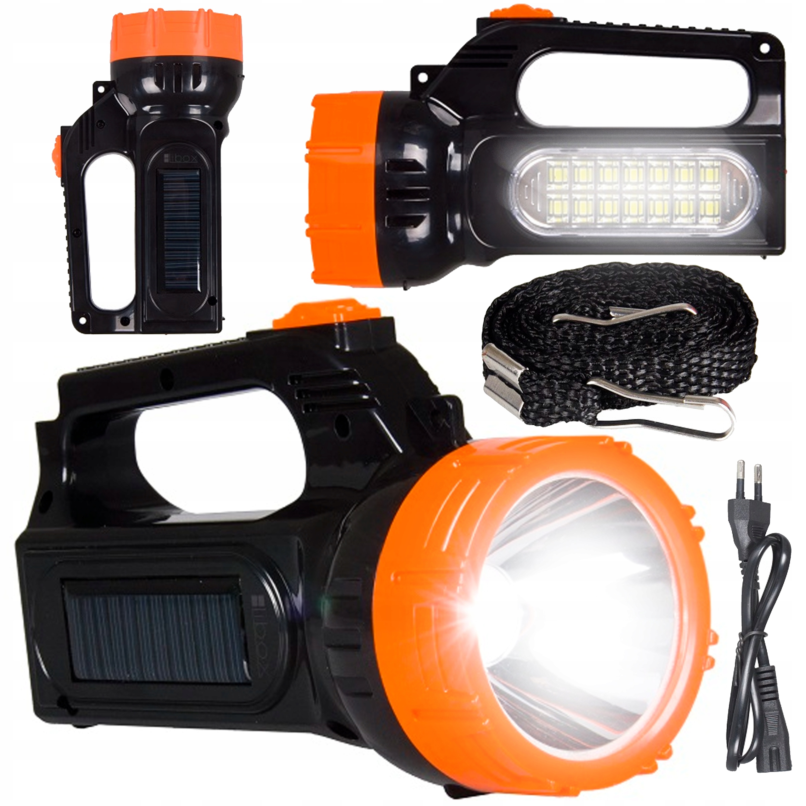 

Mocna Latarka Akumulatorowa Szperacz Solarna Led