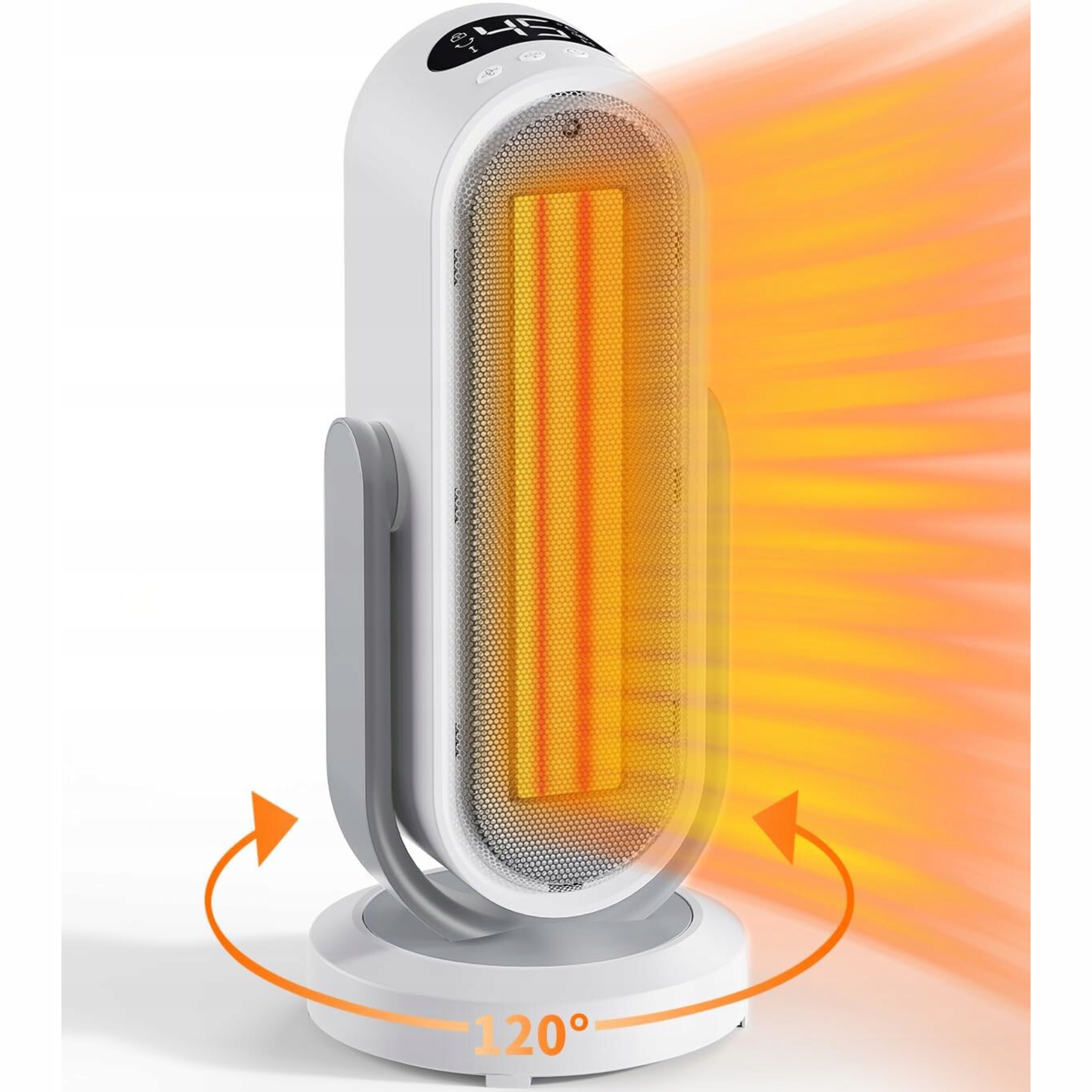 Vertikální stolní ohřívač Termoventilátor Farelka Otočný Keramický 1500W
