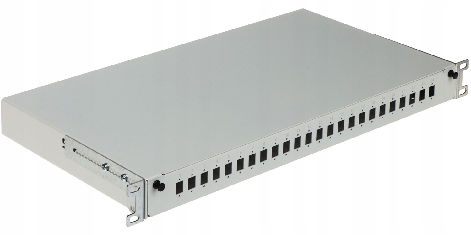 Przełącznica światłowodowa Stalflex FSP-19-1U-24S-LC-G szara