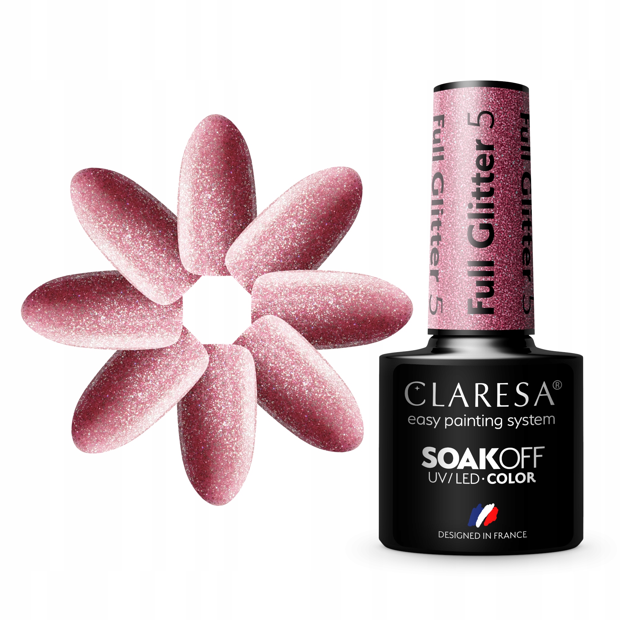 

Claresa Lakier Hybrydowy Brokat 5ml Full Glitter 5