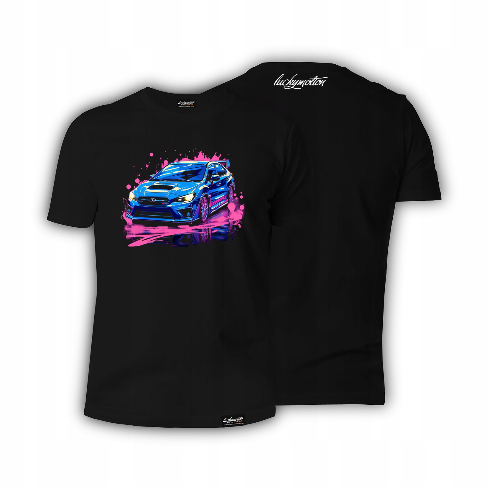 XXL - tričko zo Subaru Impreza WRX STI Pink JDM premium Darčekové tričko