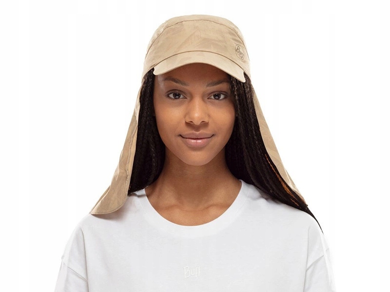 Buff czapka sahara cap z nakarcznikiem ochrona UVP50 sand S/M Stan opakowania oryginalne