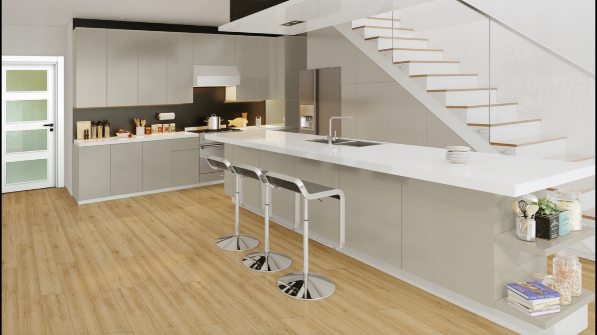 Fronty akrylowe Akryl-24 SZARY POŁYSK 713x596