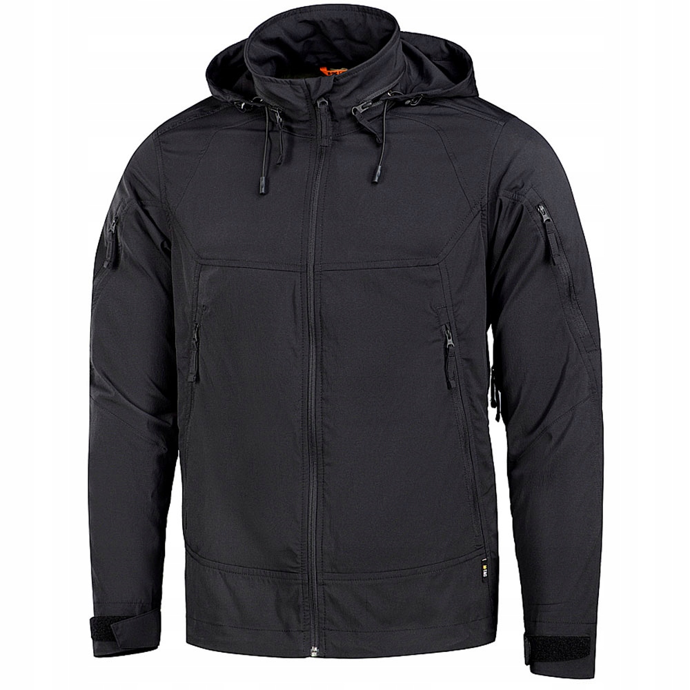 Pánská bunda impregnovaná lehkou s kapucí M-Tac Flash Black XXL