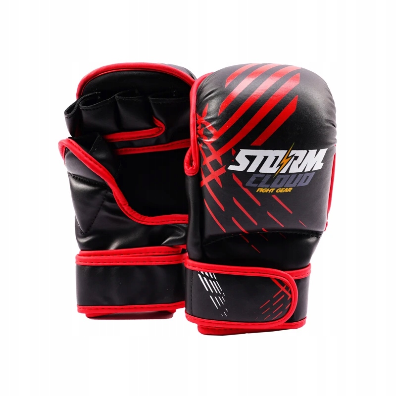 StormCloud Rękawice do Mma Lynx Sparingowe Czarno-Czerwone 7oz XL