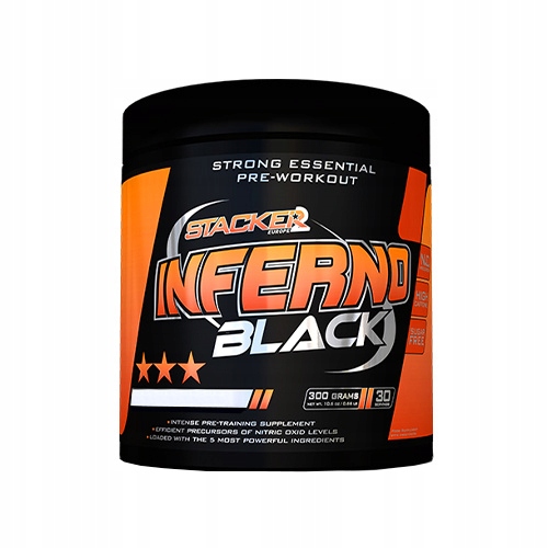 Předtréninkovka Stacker 2 Inferno Black 300 g Lemon Lime Energie Síla