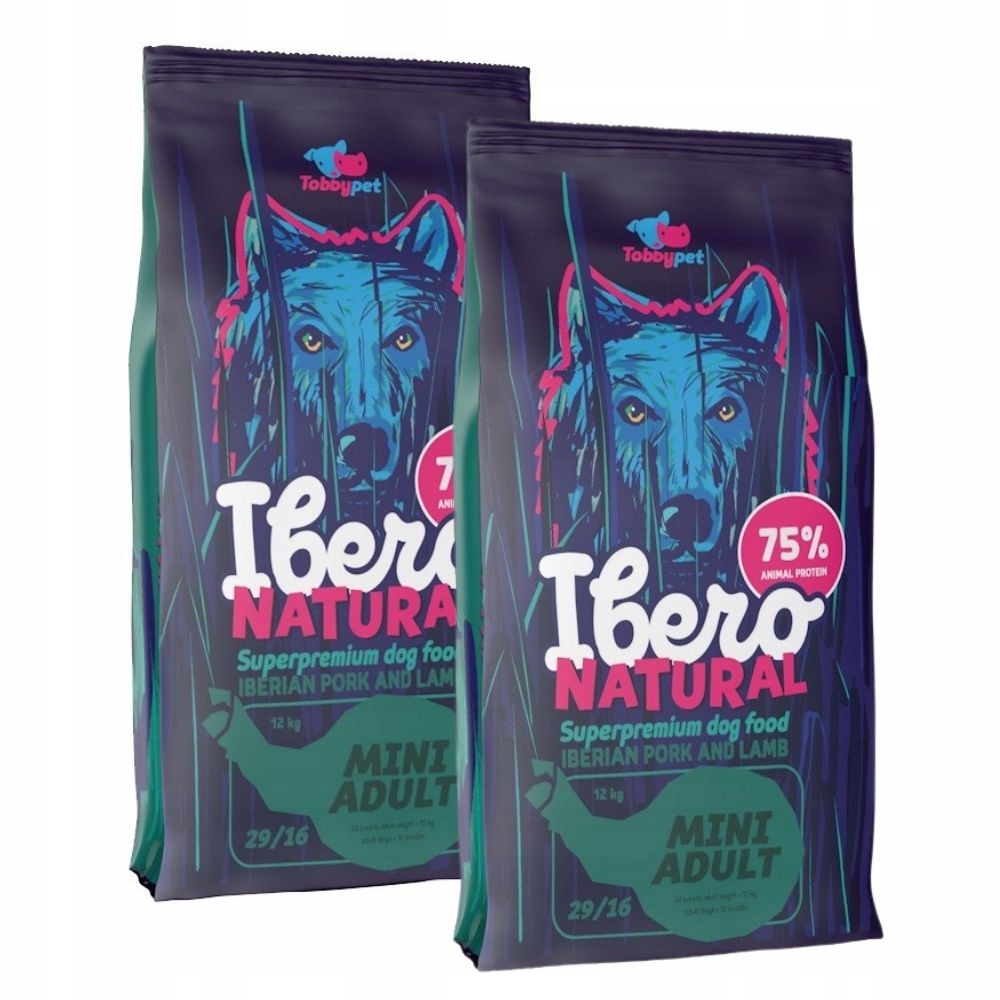 Levně Sada 2x Ibero Natural Mini Adult 2x3 kg Kousátko Bonus