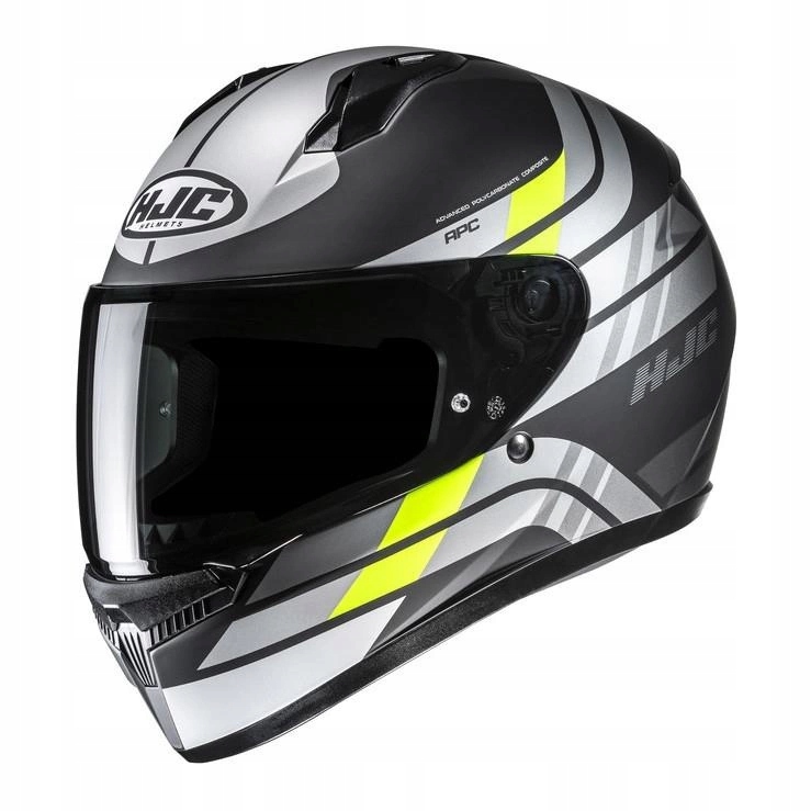 Motocyklová prilba Hjc C10 Hiper Grey/yellow šedá žltá Darčeky