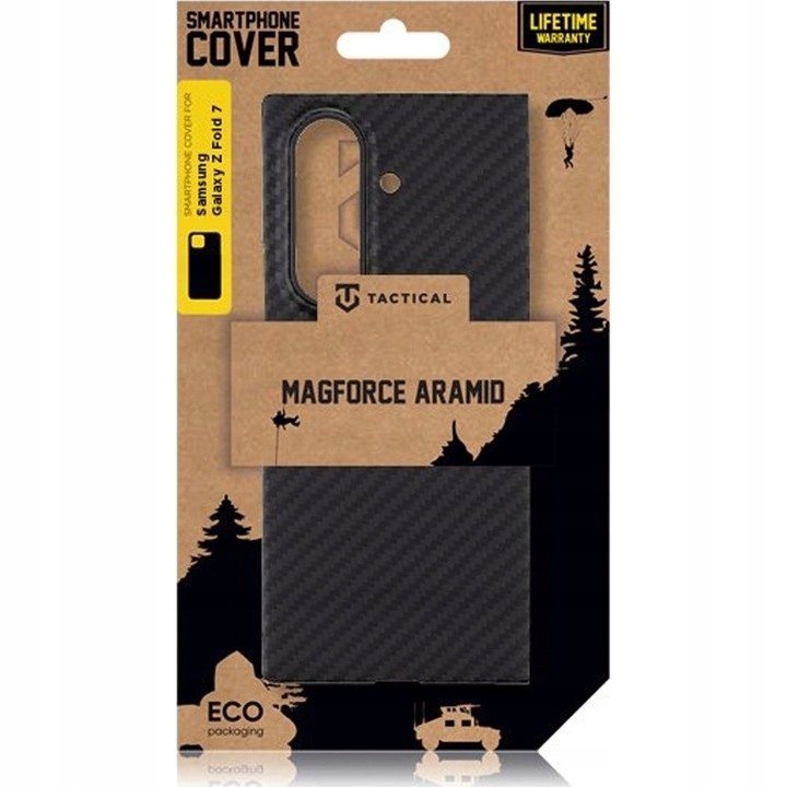 Tactical MagForce Aramid do Samsunga Galaxy Z Fold 7 Czarny