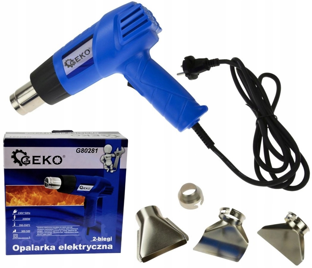 

Geko Opalarka Do Drewna Lakieru 2000W 4 Dysze