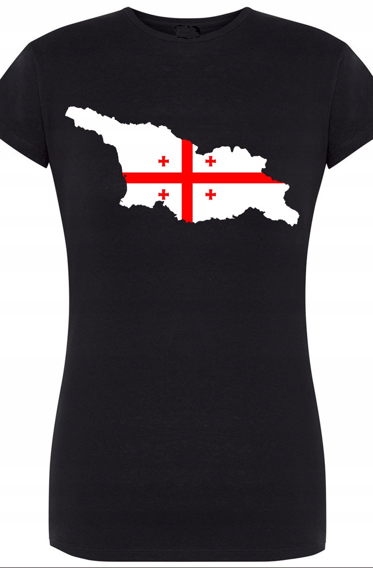 

Flaga Gruzji Damski T-shirt Logo Nadruk Rozm.XXL