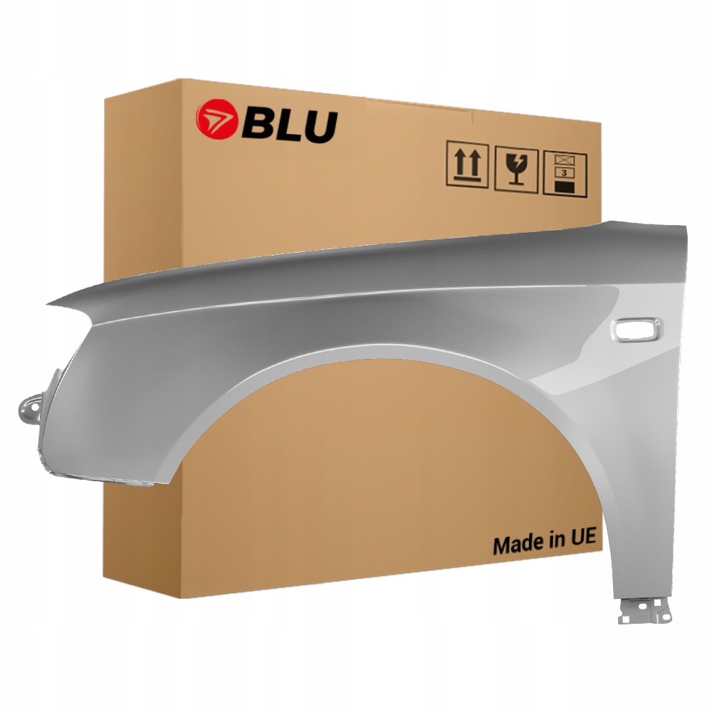 Blu Blatník Audi A4 B7 LY7W levý stříbrný 04-08 přední