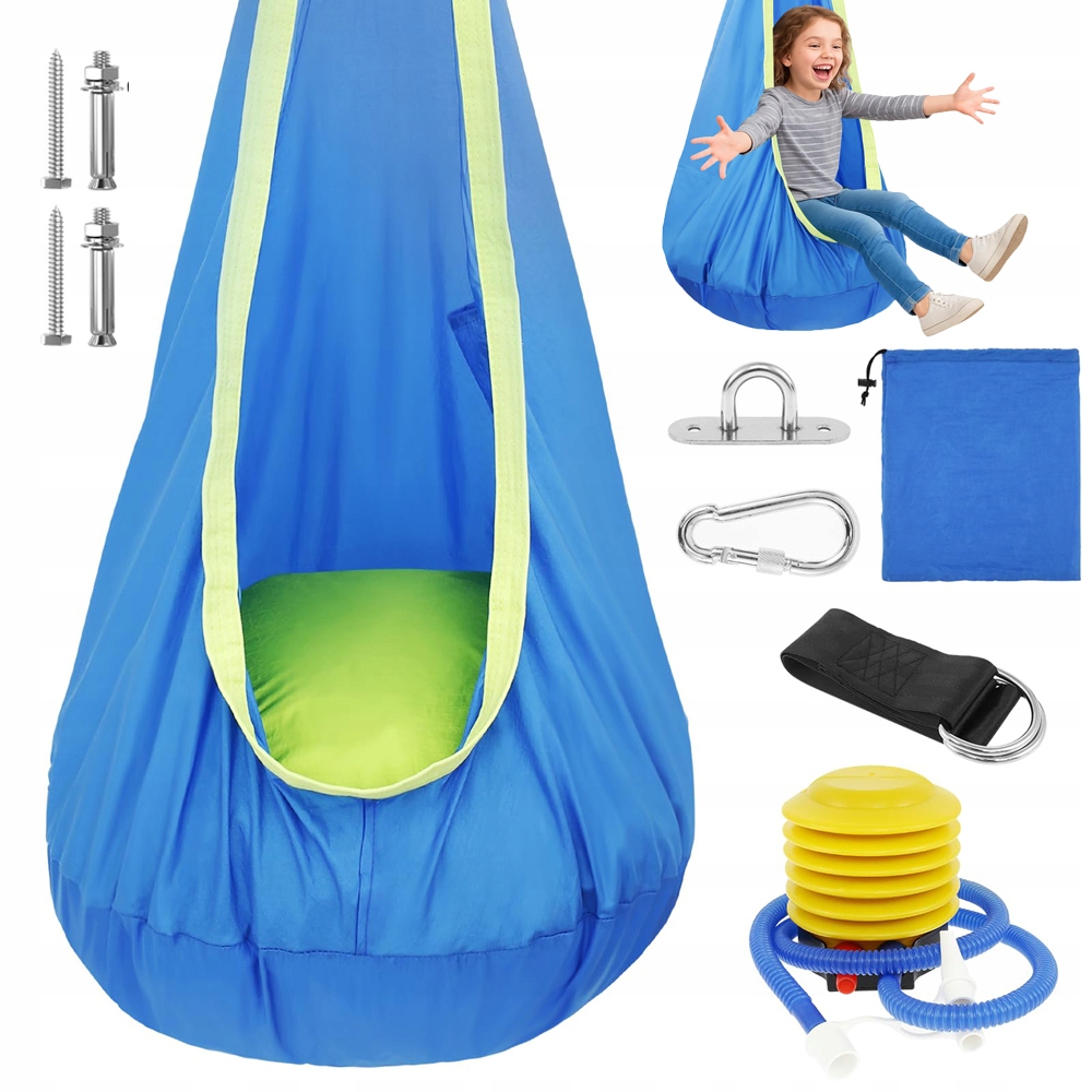 Huśtawka Ogrodowa Hamak Kokon Fotel Wiszący Bocianie Gniazdo Dla Dzieci