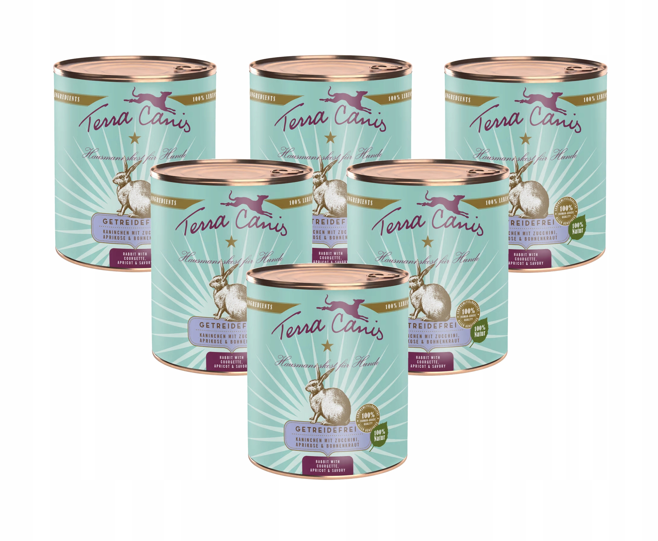 Terra Canis – Králík s cuketou, meruňkou a okurkou 6x800 g