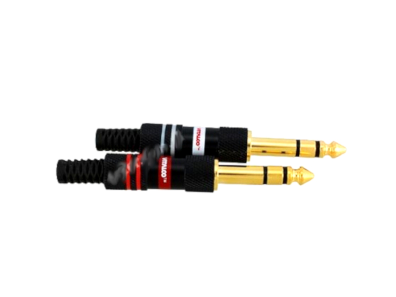 

Wtyk duży Jack 6,3mm Stereo na kabel pozłacany 6mm