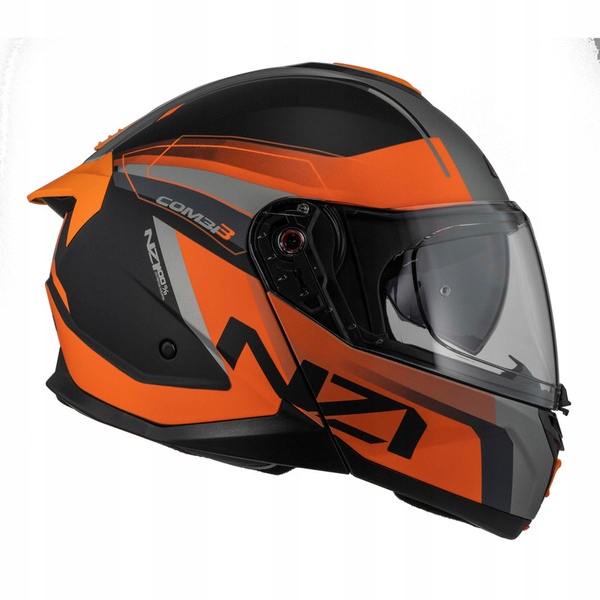 Motocyklová Prilba Nzi Combi 3 Duo Daily Black Orange Antracite Matt M