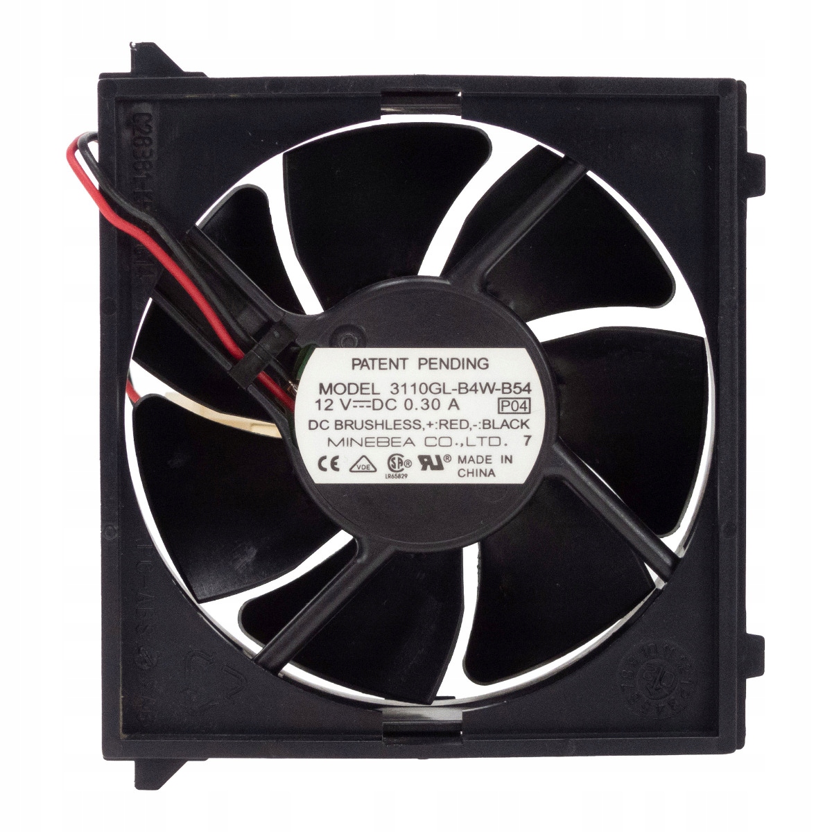 Minebea 3110GL-B4W-B54 12V 0.3A 2-PIN 80x80x30mm